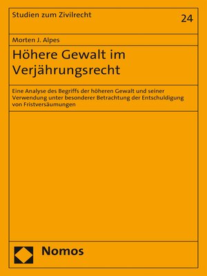 cover image of Höhere Gewalt im Verjährungsrecht
